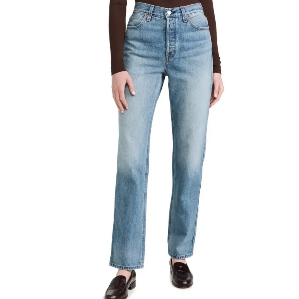 Nwot Alex Mill The Carla High Rise Straight Jeans In Vintage Light Wash Sz 26